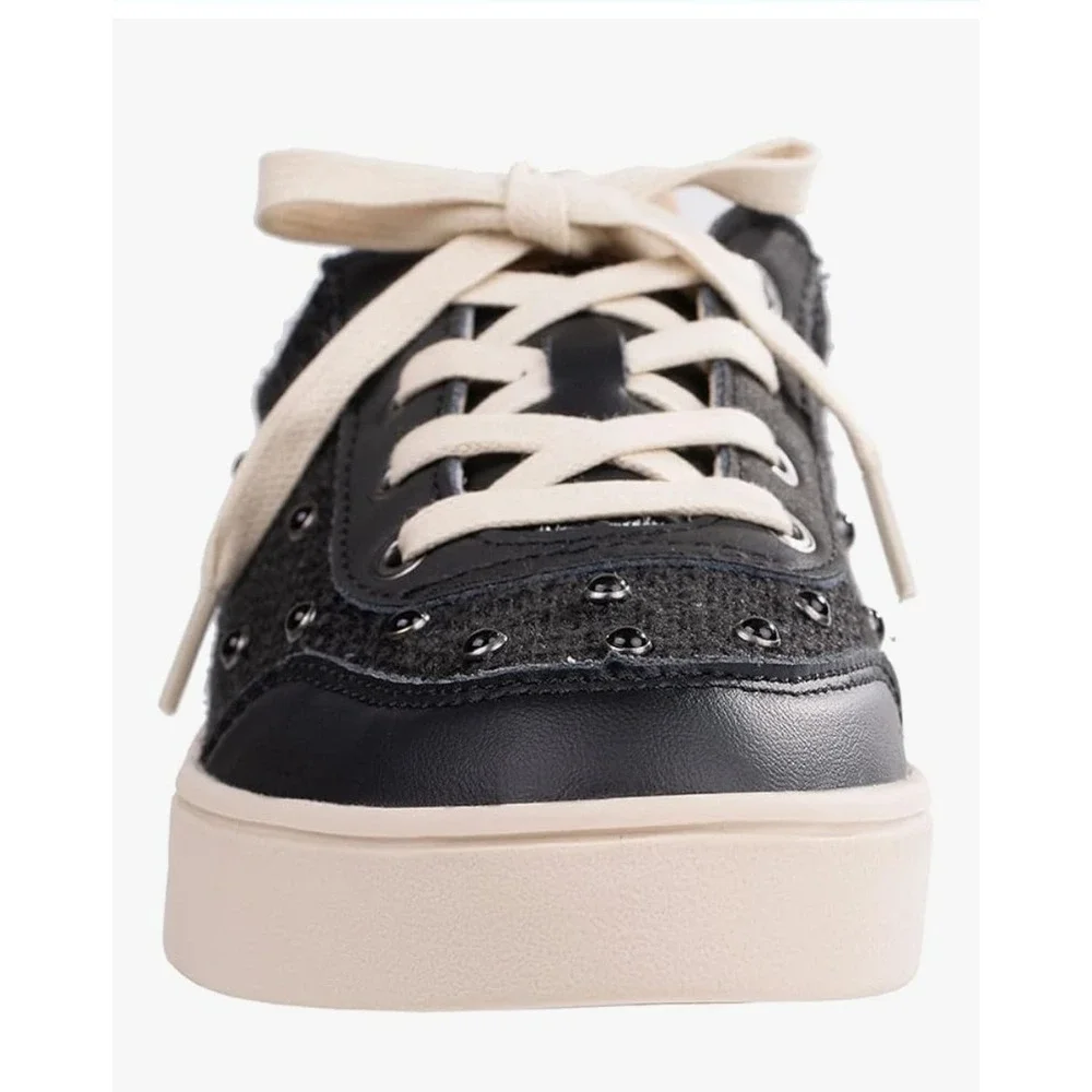 WACO Revitalign Belmont Pearl Women's 10 Black Platform Comfort Sneakers NEW‎